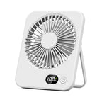 Portable USB Fan Compact Lightweight with Adjustable Speeds and LED Display