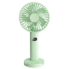 Portable Battery Fan with LCD Display and Variable Speed Control