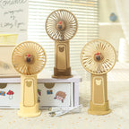 Rechargeable Portable Handheld Fan with Stand Child-Friendly Bear Design