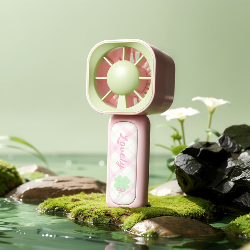 Portable Square Mini Fan Rechargeable Compact Personal Cooling USB