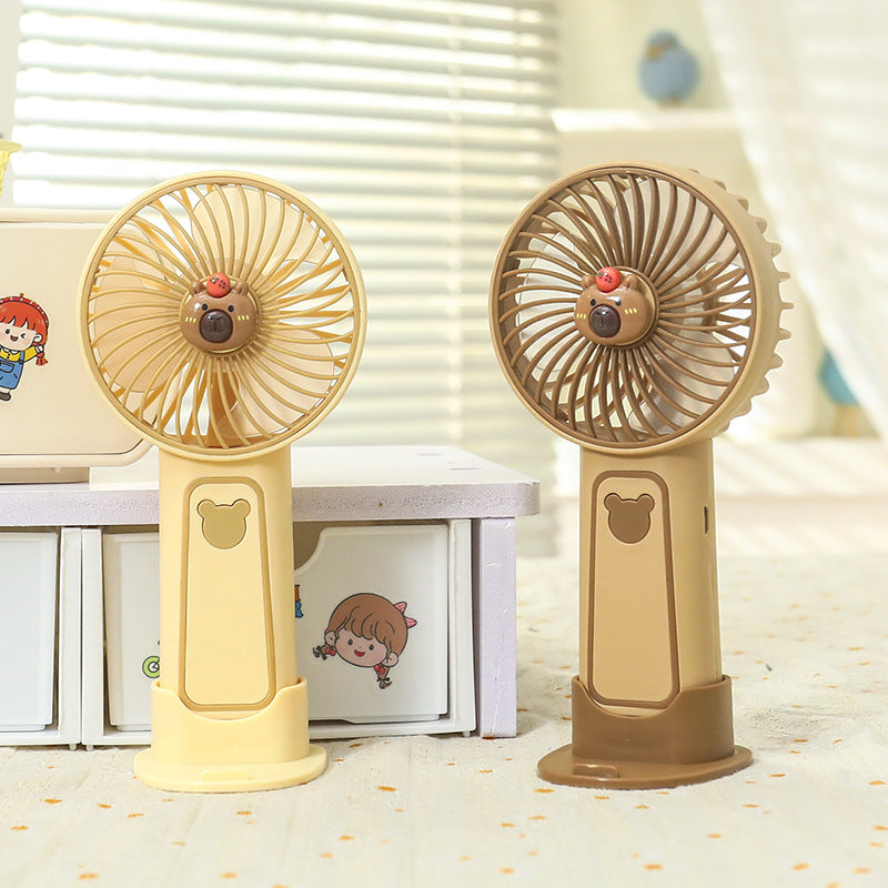 Portable USB Table Fan with Adjustable Tilt and Playful Animal Design for Women