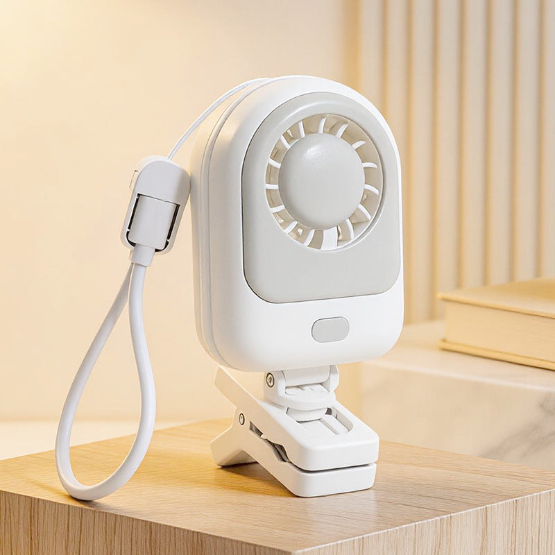 Portable Clip Fan USB Powered with Adjustable Tilt Angle Compact and Lightweight for Travel and Office Use