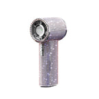 Portable Hair Straightener with Adjustable Temperature and Crystal Design