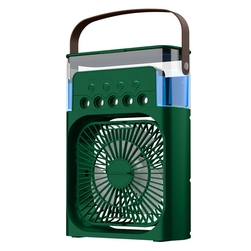 Portable Fan and Humidifier with Multiple Speeds and Carry Handle for Home and Office