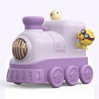 Toy Locomotive with Animal Characters Colorful Plastic Train for Kids 2+