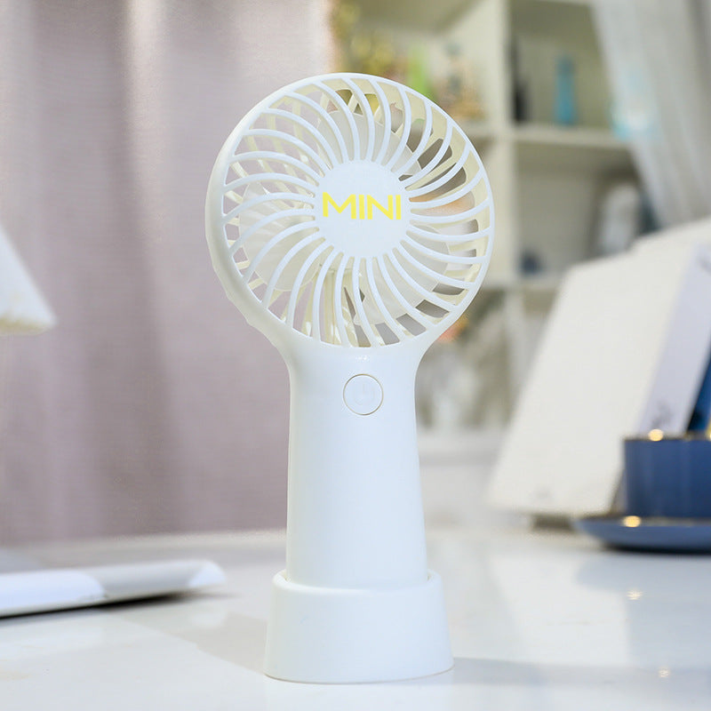 Portable Handheld Fan with Ergonomic Design USB Rechargeable Compact Personal Cooling Fan