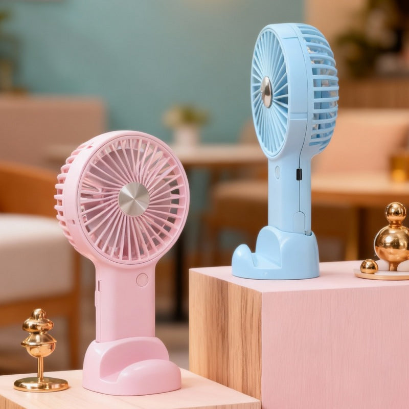 Portable Handheld Fan with Variable Speed Control USB Rechargeable Ergonomic Compact Design