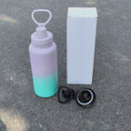 Women Sporty Water Bottle BPA-Free Plastic Non-Slip Surface Compact Size Dishwasher Safe