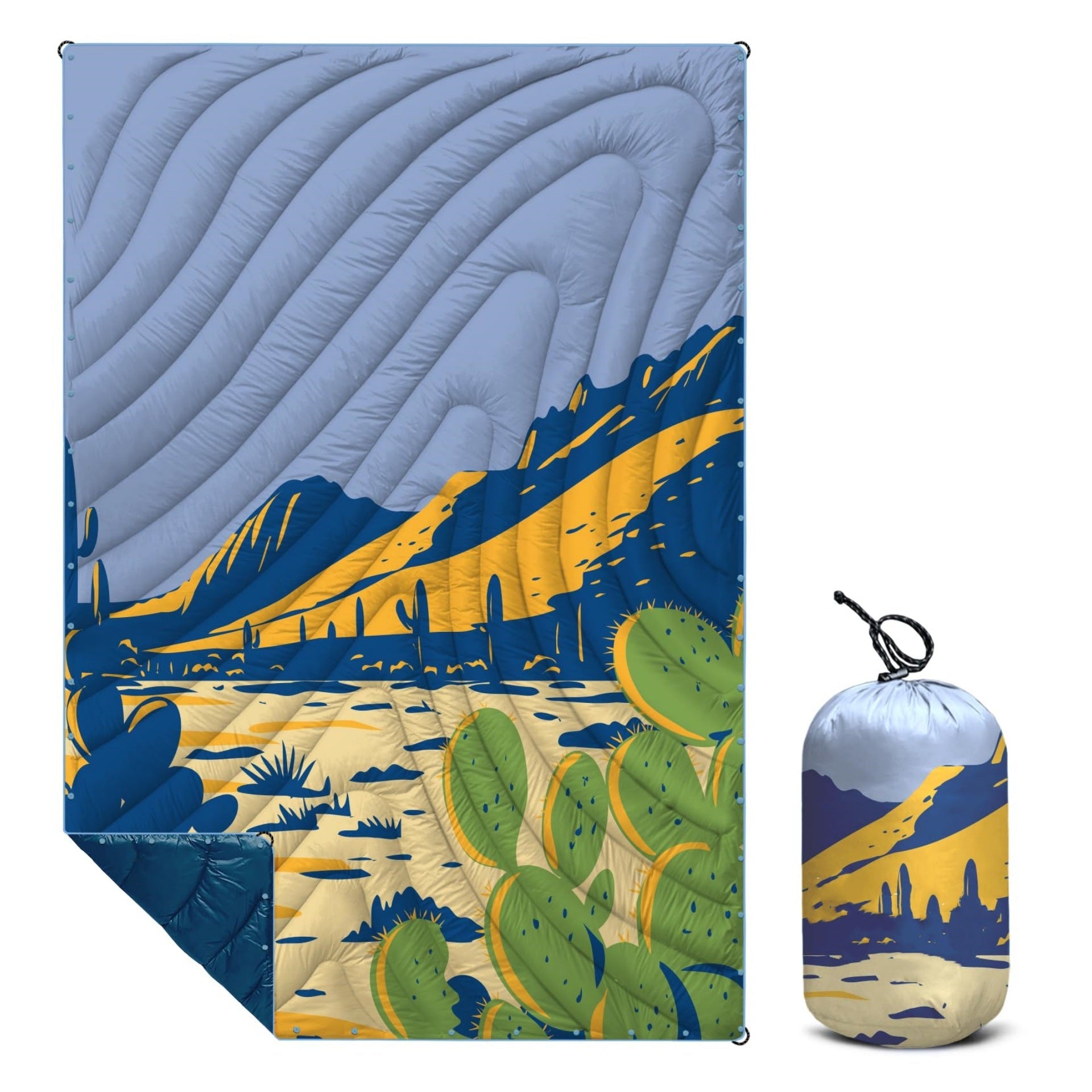 Compact Insulation Blanket Water-Repellent Lightweight Thermal Blanket with Nature Design