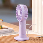 Portable Hand Fan for Women with Digital Speed Display USB Rechargeable Compact Handheld Fan
