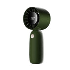 Portable Rechargeable Fan Lightweight Compact Adjustable Speed with LED Temperature Display