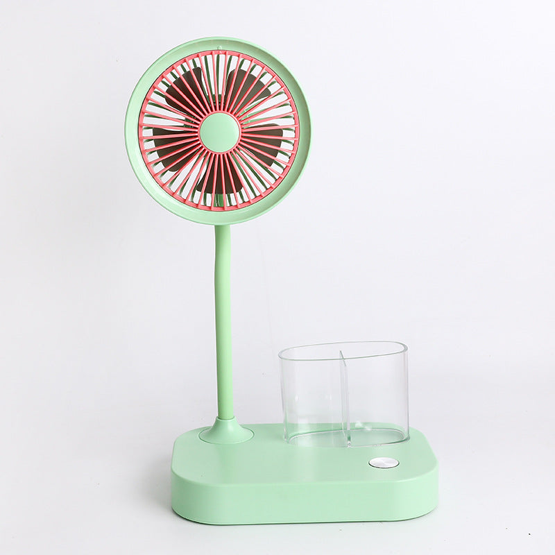 Portable Table Fan with Water Tank and Mist Spray Function Adjustable Tilt Quiet Operation Compact Size