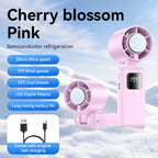 Portable Mini Air Cooler with LED Display and Adjustable Wind Speeds