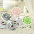 Portable Handheld Fan USB Rechargeable Cute Animal Design Compact Lightweight for Women and Kids