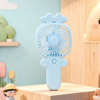Portable Mini Hand Fan USB Rechargeable Quiet Operation Ergonomic Handle Compact Lightweight Design