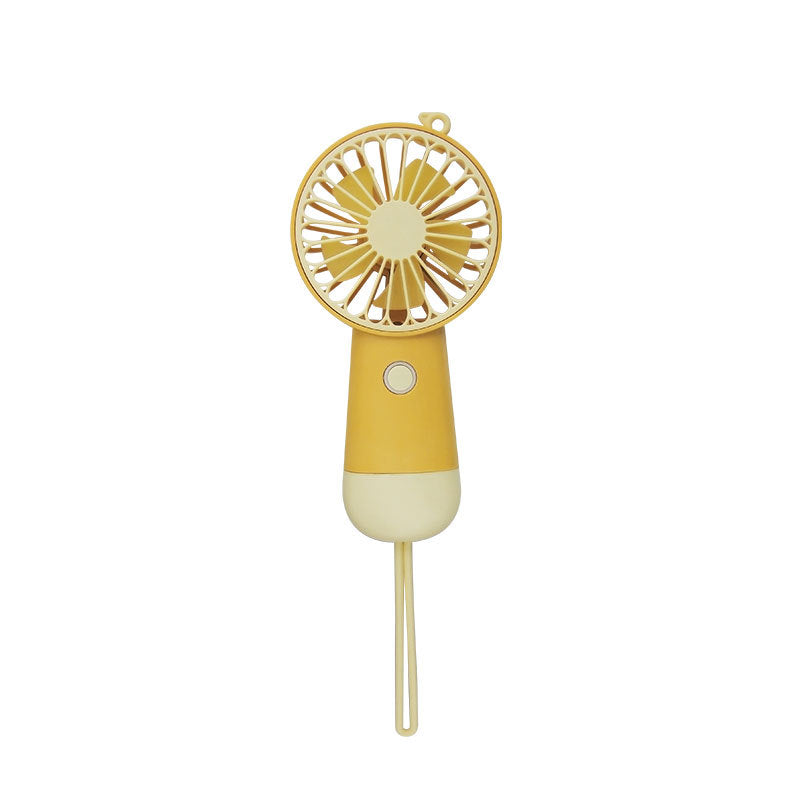 Portable USB Handheld Fan Lightweight Compact Rechargeable with Stepless Speed Control