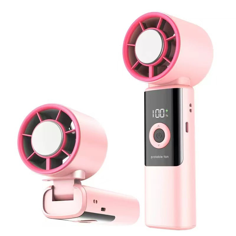 Portable Mini Fan USB Rechargeable Compact Adjustable Speed Portable Cooling Fan