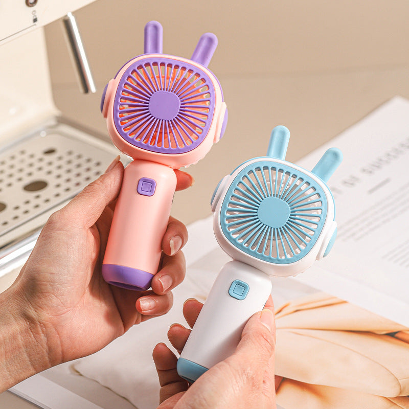 Portable Mini Fan with Cat Ear Design Compact Handheld Personal Cooling Fan
