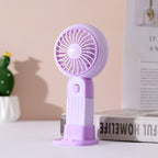 Portable Handheld Fan with Flexible Stand Base Compact Lightweight for Travel