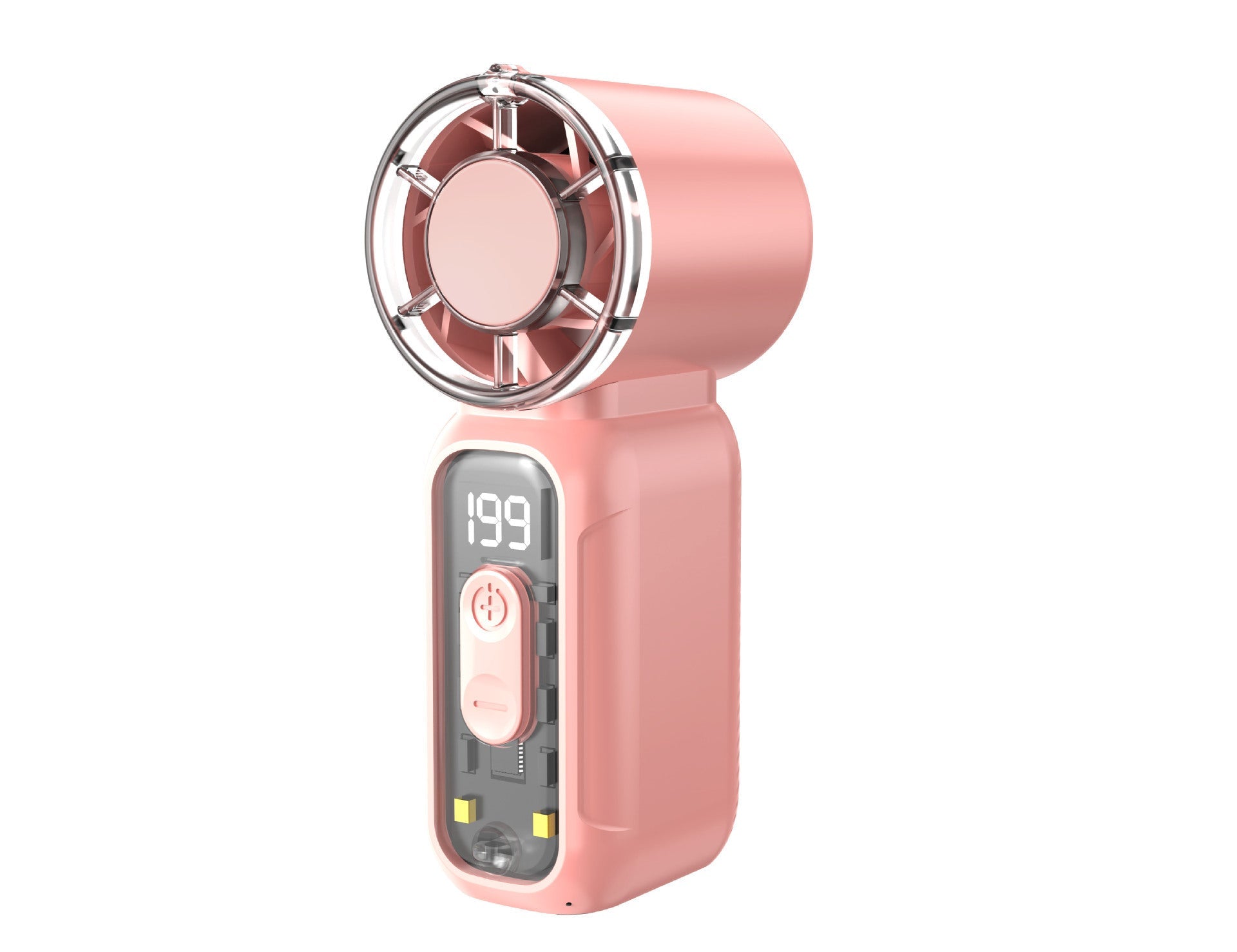 Portable Mini Fan Lightweight Handheld with Variable Speed and LED Display
