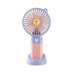 Portable Handheld Fan USB Rechargeable Cute Animal Design Lightweight Compact