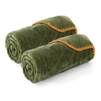 Harrow Women's Soft Elegant Throw Blanket Cozy Snuggle Blanket Machine Washable