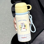 Insulated Drinking Cup for Women Leak-Proof Flip Lid BPA-Free with Cheerful Rabbit Design