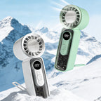 Portable Rechargeable Mini Fan Compact Lightweight Personal Cooling Fan with LED Battery Indicator