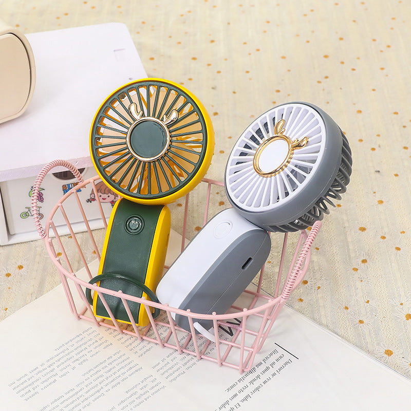 Portable Handheld Fan USB Rechargeable Flexible Tilt Compact Personal Cooling Fan