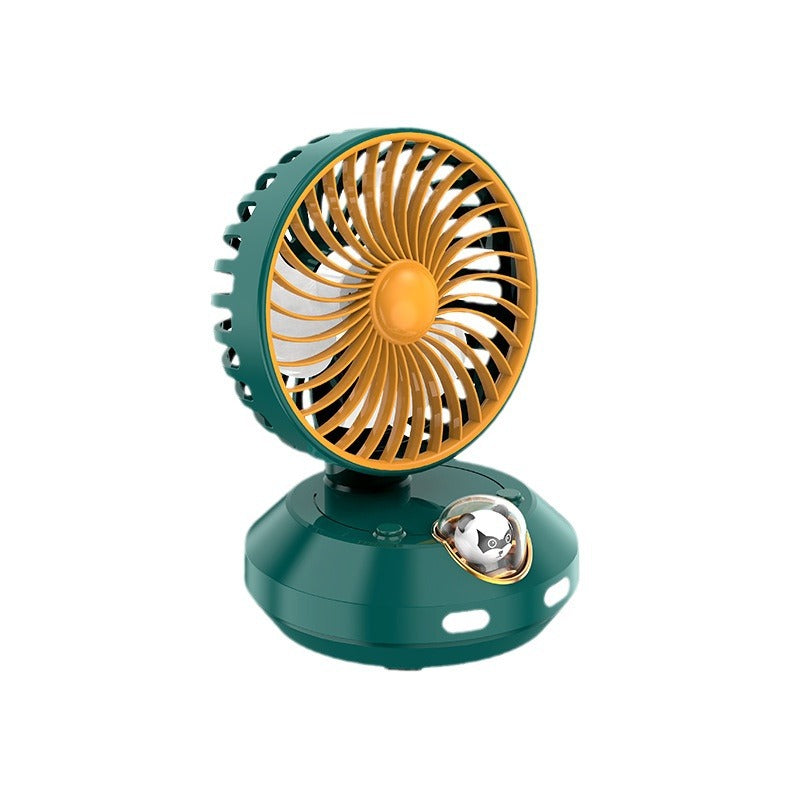 Cute Animal-Themed Desktop Fan Harrow Portable Quiet Adjustable Speed Cooling Fan