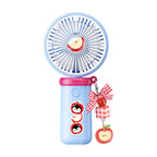 Portable Mini Handheld Fan Rechargeable USB Compact Lightweight with Animal Design