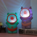 Portable Mini Fan Bear Design Lightweight Personal Handheld Fan