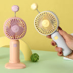 Portable Handheld Fan USB Powered Lightweight Quiet Operation Cute Animal Design