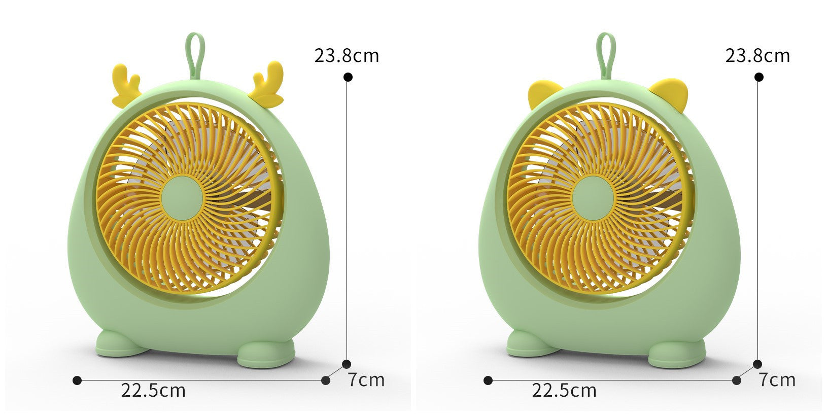 Portable Mini Fan USB Rechargeable Cute Animal Design Compact Desk Fan