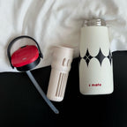 Women’s Ergonomic BPA-Free Plastic Water Bottle with Carrying Handle and Floral Design