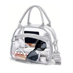 Ladies Transparent Cooler Bag PVC Material Spacious Clear Insulated Tote with Adjustable Strap