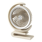 Ladies Table Fan Compact Quiet Adjustable Speed Portable Design