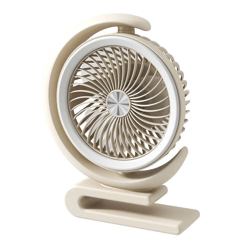 Ladies Table Fan Compact Quiet Adjustable Speed Portable Design