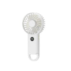 Portable Handheld Fan Rechargeable Battery 3 Speed Settings LCD Display Compact Lightweight