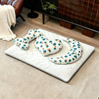 Harrow Cat Bed Bamboo Eco-Friendly Comfortable Padded Mattress Removable Cover