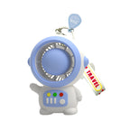 Women's Portable Mini Fan Astronaut Design USB Rechargeable Keychain Compact