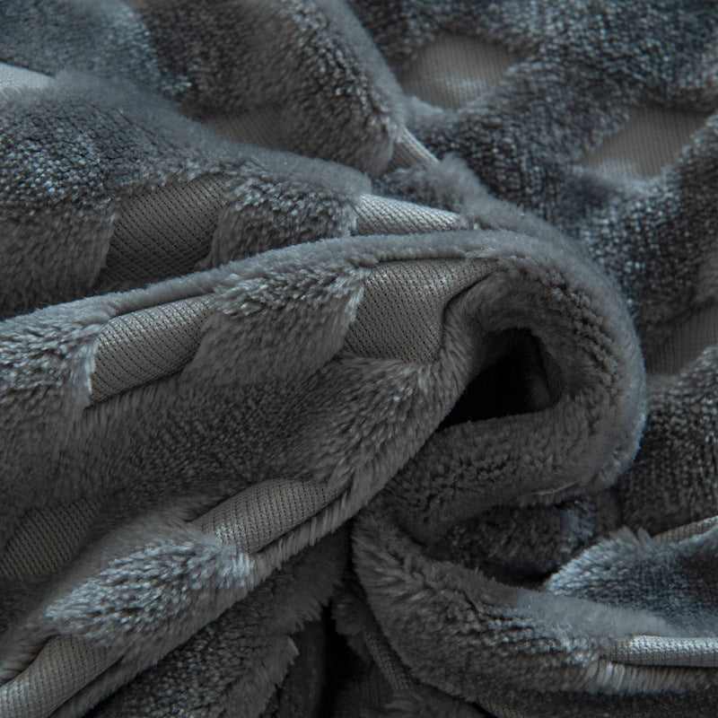 Women's Cozy Blanket Microfiber Soft Warm Diamond Pattern Sofa Bed Throw