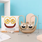 Wireless Kids Headphones with Neckband Child-Friendly Bear Design Bluetooth