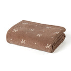 Women's Patterned Throw Blanket Harrow Fluffy Blended Fabric Animal Motifs Polka Dots