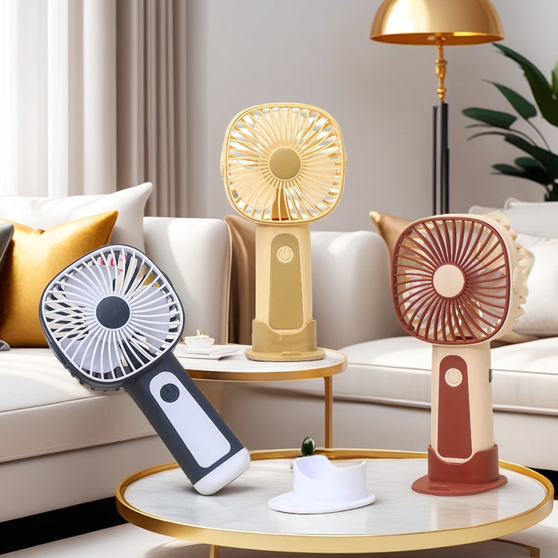 Portable Handheld Fan USB Rechargeable Lightweight Ergonomic Design for Travel and Outdoor Use