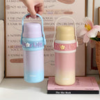 Women’s Plastic Insulated Water Bottle with Ergonomic Handle Lightweight BPA-Free