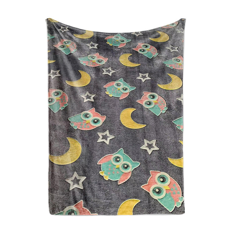 Brehn Unisex Dino Fleece Blanket Soft Warm Microfiber Kids Dinosaur Throw Blanket