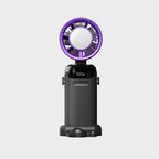 Portable USB Rechargechargeable Fan with LED Light and Multiple Speeds Compact Design