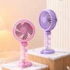 Portable Mini Hand Fan USB Rechargeable with Adjustable Tilt Compact Lightweight for Women