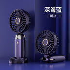 Portable Mini Fan Compact Lightweight Rechargeable with Adjustable Speed and LED Indicator